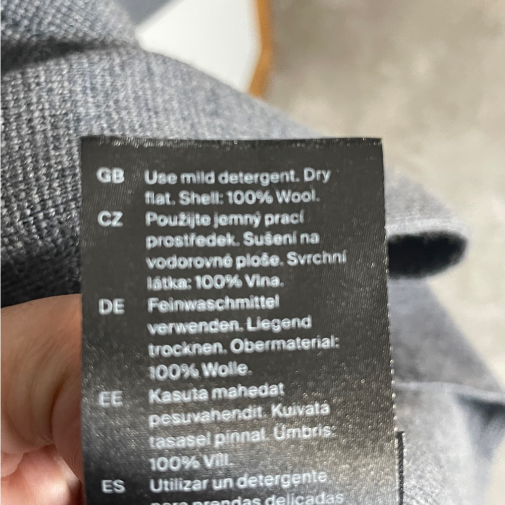 COS Women's Gray Knitted Waisted Blazer 100% Wool Size Small - Picture 7 of 14